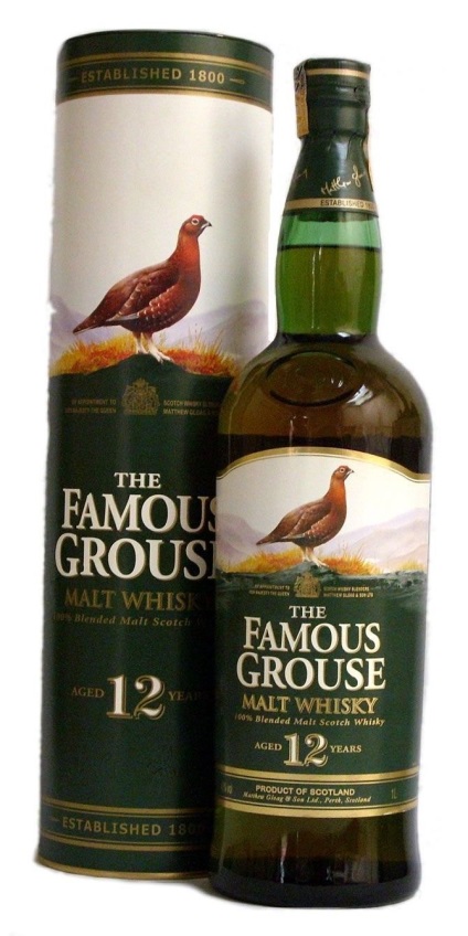 Grouse whisky feymos (Famous Grouse) - típusainak leírása és az ár