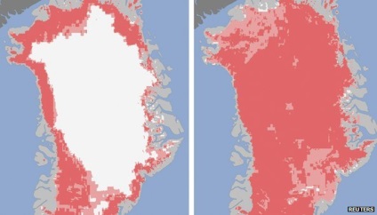 A hirtelen gleccserek olvadása Grönlandon, hogy fog történni, ez nem csak