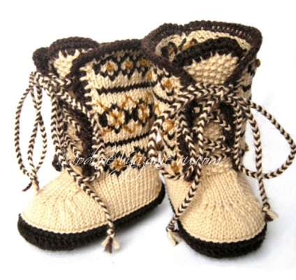 Kötés gyerekek UGG csizma - modnoe vyazanie (kötött) Kötés gyerekek UGG csizma - modnoe vyazanie