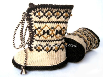 Kötés gyerekek UGG csizma - modnoe vyazanie (UGG) Kötés gyerekek UGG csizma - modnoe vyazanie