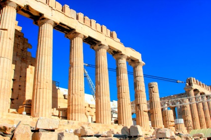 Parthenon templom Athénban, történelem, leírások, képek (templom) Parthenon templom Athénban, történelem, leírás, fotó