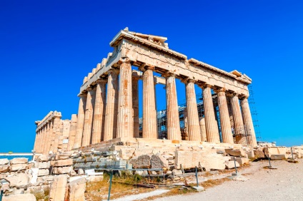 Parthenon templom Athénban, történelem, leírások, képek (Parthenon) Parthenon templom Athénban, történelem, leírás, fotó