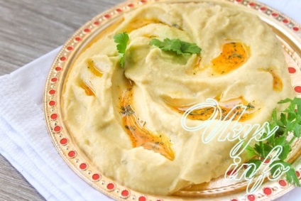 Humusz csicseriborsó recept fényképpel (hummus) Hummus csicseriborsó recept egy fotó