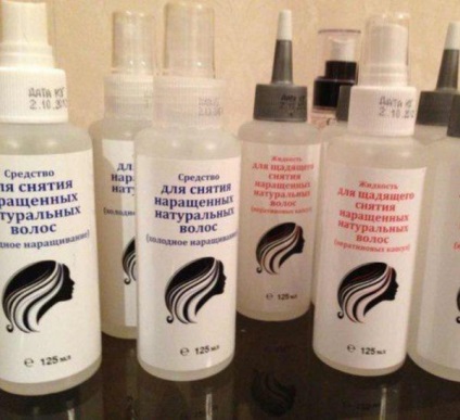 Folyadék eltávolítása hosszabbító haj - biztonságos készítmény