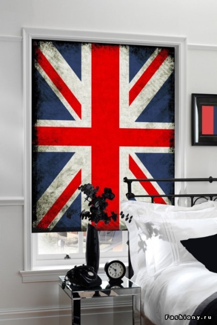 Brit zászló - elválás fényes árnyalattal