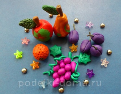 Як зліпити фрукти з пластиліну, коробочка ідей і майстер-класів