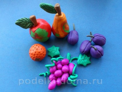 Як зліпити фрукти з пластиліну, коробочка ідей і майстер-класів