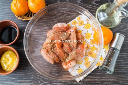 Csirkemell mandarin (klasszikus szójaszósz) Csirkemell mandarin
