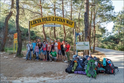 Líciai nyomvonal, különösen Törökországban (líciai) Líciai Way, Törökország Jellemzők