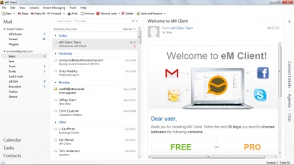 A legtöbb e-mail kliensek Windows