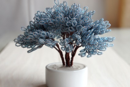 Miniatűr fa gyöngy „téli áttört”