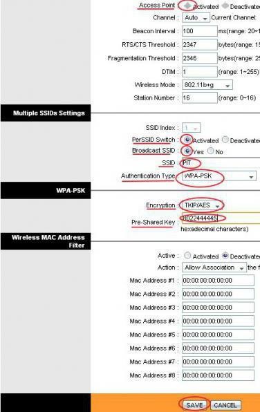 Modem Promsviaz m-200 és konfigurálja wi-fi