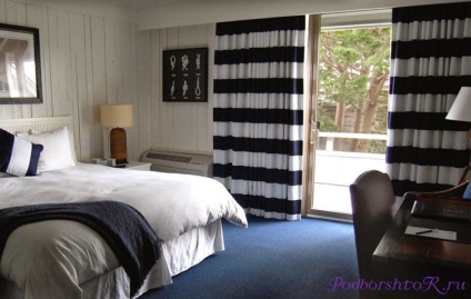 Marine kék függöny gyermekek hálószoba és egy nappali - a legjobb választás