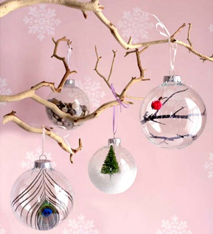 Karácsonyi dekoráció - elegáns ág