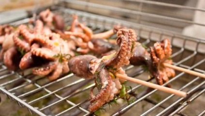 Octopus - kalóriatartalmú és tulajdonságai (polip hús egy forrás) Octopus - kalória és tulajdonságai
