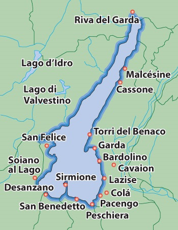 Garda-tó Olaszország, árinformáció és kikapcsolódás