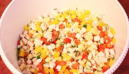 Saláta kekszet és a kukorica recept (recept) Saláta kukorica és kekszet recept