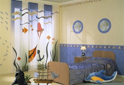 Függöny egy tengeri stílusban és elegáns design ötleteket (fotó), egy álom otthon (függönyök tengeri stílusban) Függöny egy tengeri stílusban és elegáns design ötleteket (fotó), egy álom otthon