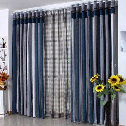 Függöny egy tengeri stílusban és elegáns design ötleteket (fotó), egy álom otthon (függönyök a gyerekszobában egy tengeri stílusban) Függöny egy tengeri stílusban és elegáns design ötleteket (fotó), egy álom otthon