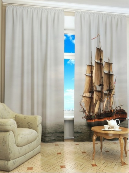 Függöny egy tengeri stílusban és elegáns design ötleteket (fotó), egy álom otthon (gyermek függönyök tengeri stílusú fotó) Függöny egy tengeri stílusban és elegáns design ötleteket (fotó), egy álom otthon