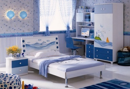 Függöny egy tengeri stílusban és elegáns design ötleteket (fotó), egy álom otthon (gyermek függönyök tengeri stílusú fotó) Függöny egy tengeri stílusban és elegáns design ötleteket (fotó), egy álom otthon