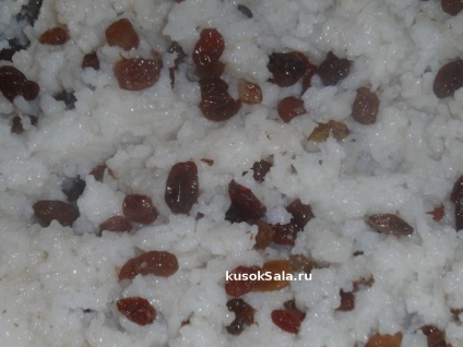 Édes rizs mazsolát nyomán (kutia) - 3 előállítási eljárás