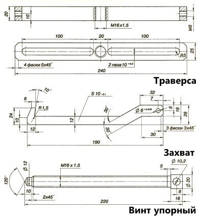 Univerzális elosztó csapágylehúzóval (univerzális) Univerzális lehúzó kerékagy-csapágyak