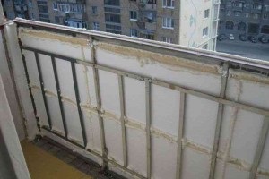 Melegítő az erkély hab blokkok