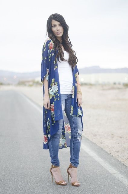 Kimono Jacket, mit viseljen könnyű nyári változat (dzseki) Kimono Jacket, mit viseljen könnyű nyári változata
