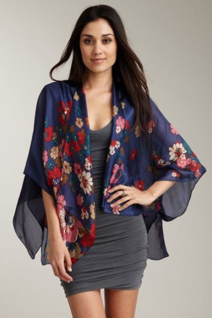 Kimono Jacket, mit viseljen könnyű nyári változat (dzseki) Kimono Jacket, mit viseljen könnyű nyári változata