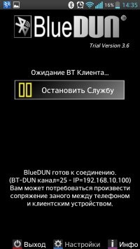 Bluetooth-modem android - Internet elérés