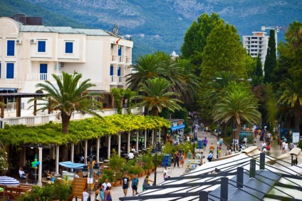 Budva, Montenegro Budva szól, pihenés, élelmiszer, strandok