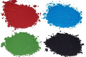 Színes, beton színező technológia, amely pigmentek betonhoz, amelyek színezékek