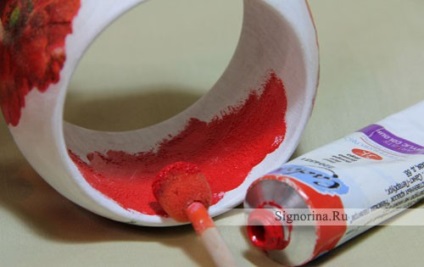 Decoupage fa karkötő nyáron (karkötő) Decoupage fa karkötő nyári