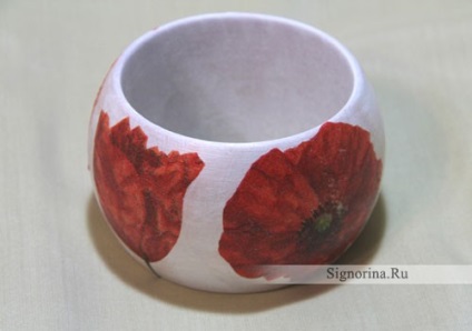 Decoupage fa karkötő nyáron (decoupage) Decoupage fa karkötő nyári