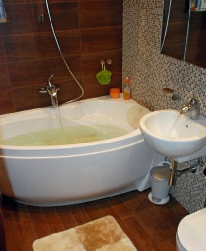 Belsőépítészeti fürdőszoba árnyalatú barna (140 fénykép)