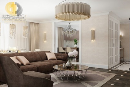 A design két hálószobás apartman (fotó fotó) A design két hálószobás apartman