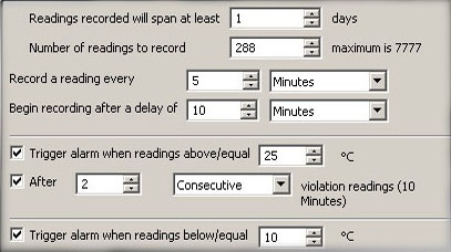 Elektronikus thermoindicators logtag