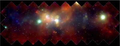 A galaktikus központ - ( „Chandra” több száz fehér) Galaktikus Központ - az