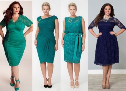 Milyen stílusú ruha dönt, hogy elrejtse a hasa és lágyék, fotó modellek elhízott nők