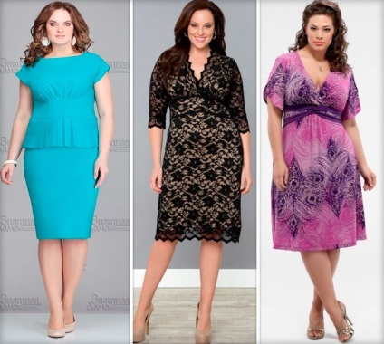 Milyen stílusú ruha dönt, hogy elrejtse a hasa és lágyék, fotó modellek elhízott nők