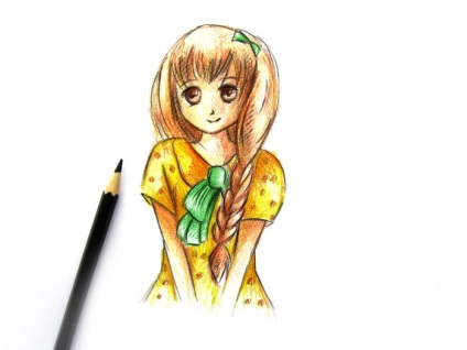 Hogyan kell felhívni anime lány fokozatosan ceruza