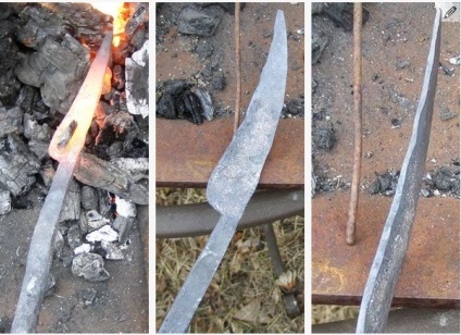Hogyan kovácsolni a magas színvonalú üresen a kés otthon a kertben