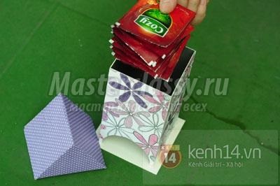 Hogyan készítsünk egy házat teafilter kartonból kezük