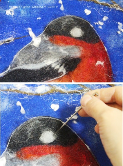 Ahogy gubancos festmény akvarell technikával gyapjú - Fair Masters - kézzel készített, kézzel készített