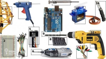 Hogyan készítsünk saját kezűleg pók robot Arduino