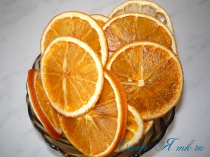 Hogyan szárítsuk meg a szelet citrusfélék, magam