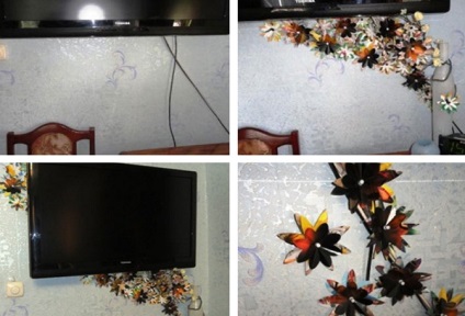 Hogyan álcázza a vezetékeket a TV a falra javítás nélkül
