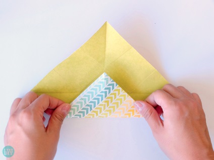 Boríték origami lépésenkénti és a mester osztály diagram (kezdetben négyzet alakú) Boríték lépésről lépésre origami mester-osztály és a rendszert
