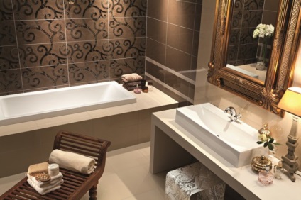 Brown fürdőszoba - 50 fotó hangulatos tervezési ötletek